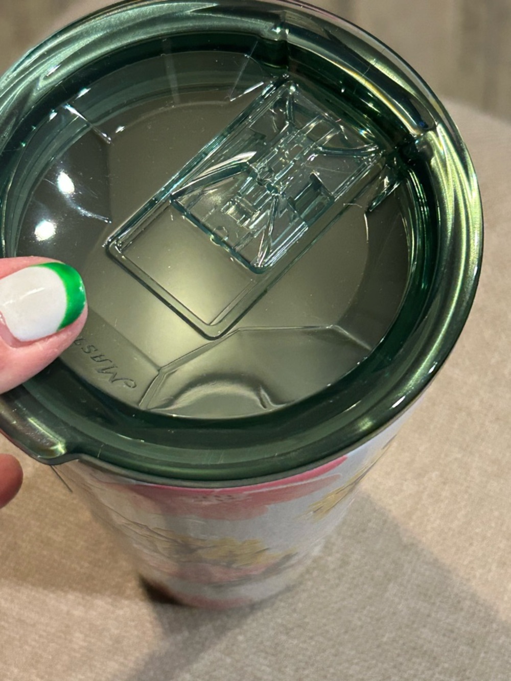 NWT…2026 Authentic Masters Pink & Yellow Floral Travel Tumbler - Picture 4 of 5